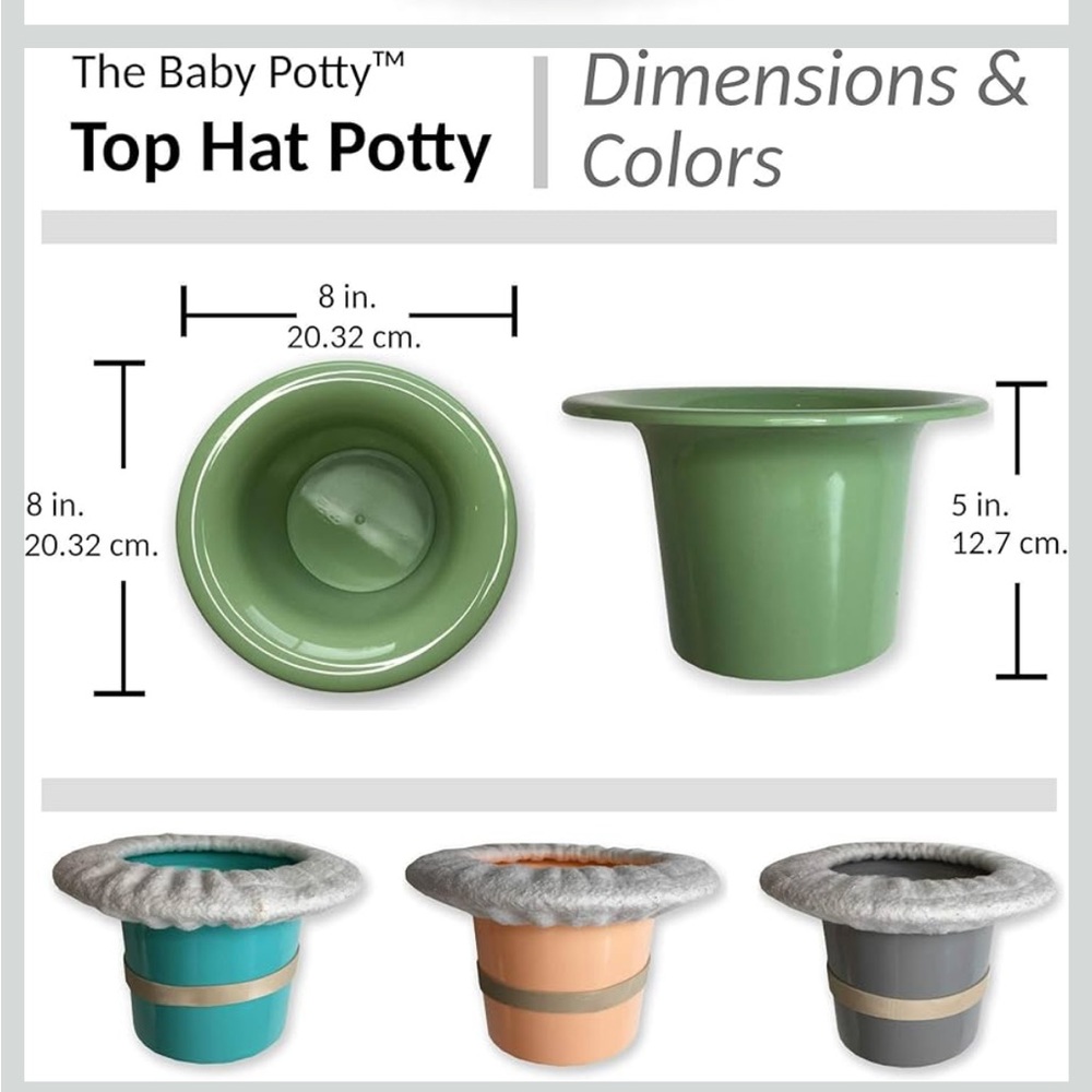Top Hat Potty x2 PEACH NWOT